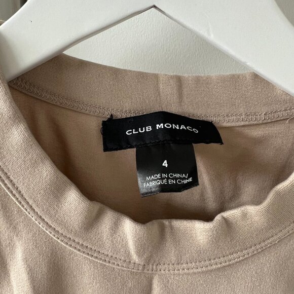Club Monaco T-shirt Pleated Midi Dress - Picture 3 of 6
